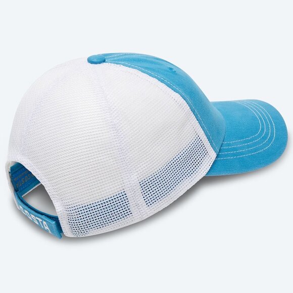 Mens Adult COSTA DEL MAR Mesh Cap Hat Size OSFM Teal Blue White Trucker NWT - Picture 2 of 3